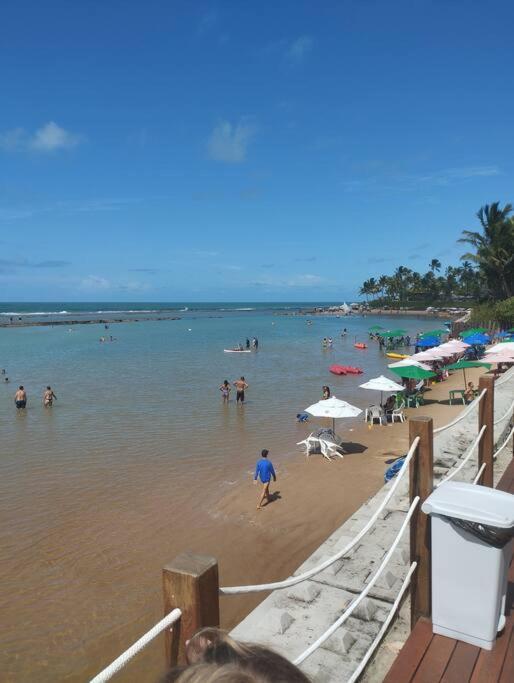 Apt Beira Mar Em Muro Alto Ao Lado Do Nanai Porto de Galinhas Exterior photo
